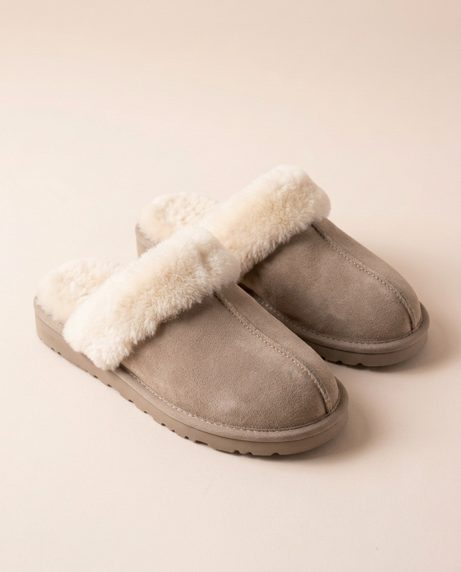 The Chelsea Slipper in Taupe