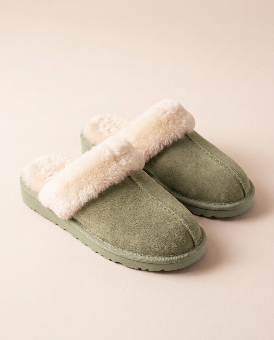 The Chelsea Slipper in Sage