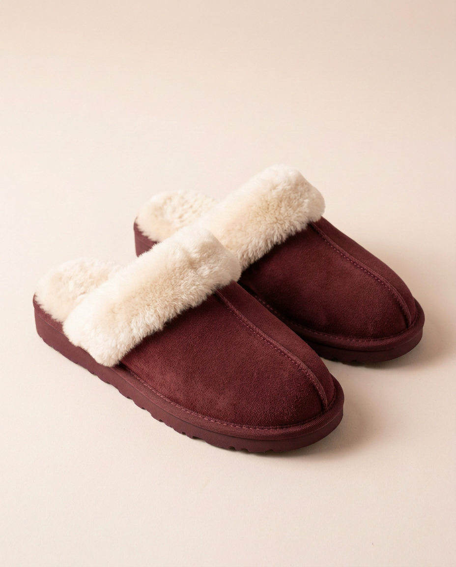 The Chelsea Slipper in Burgundy