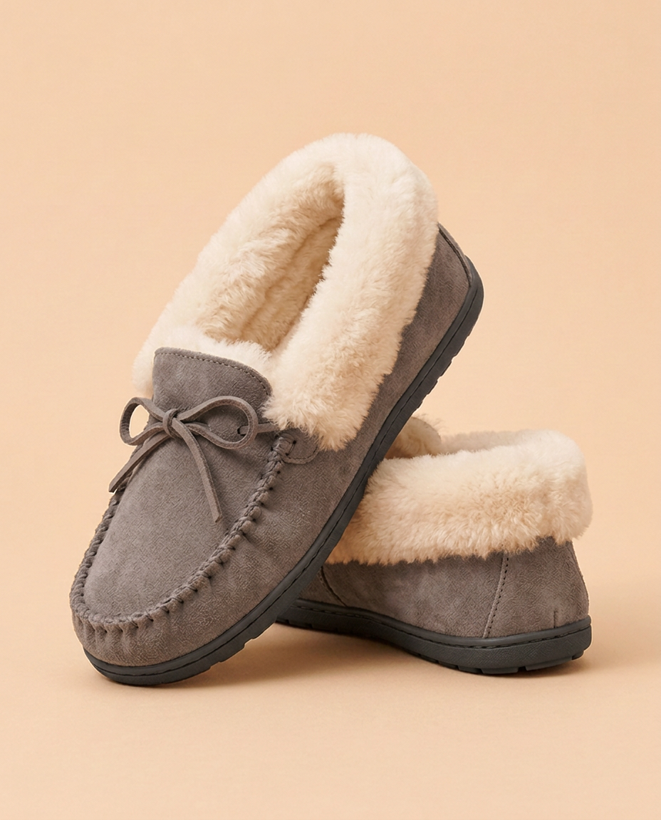 The Fitzrovia Moccasin in Grey