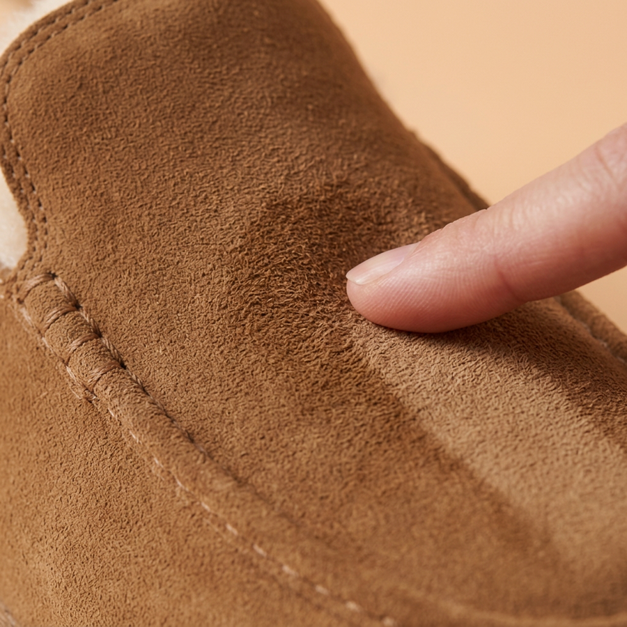 Soft, brushed suede