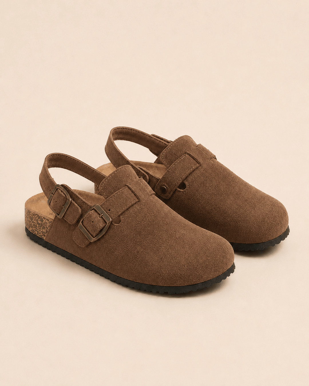 The Marylebone Strap Clog in Mocha