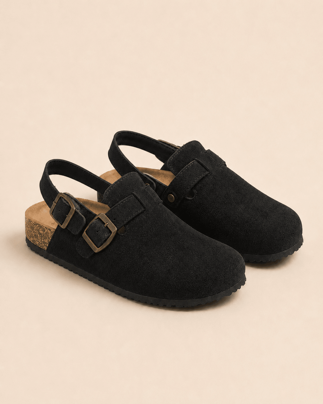 The Marylebone Strap Clog in Black