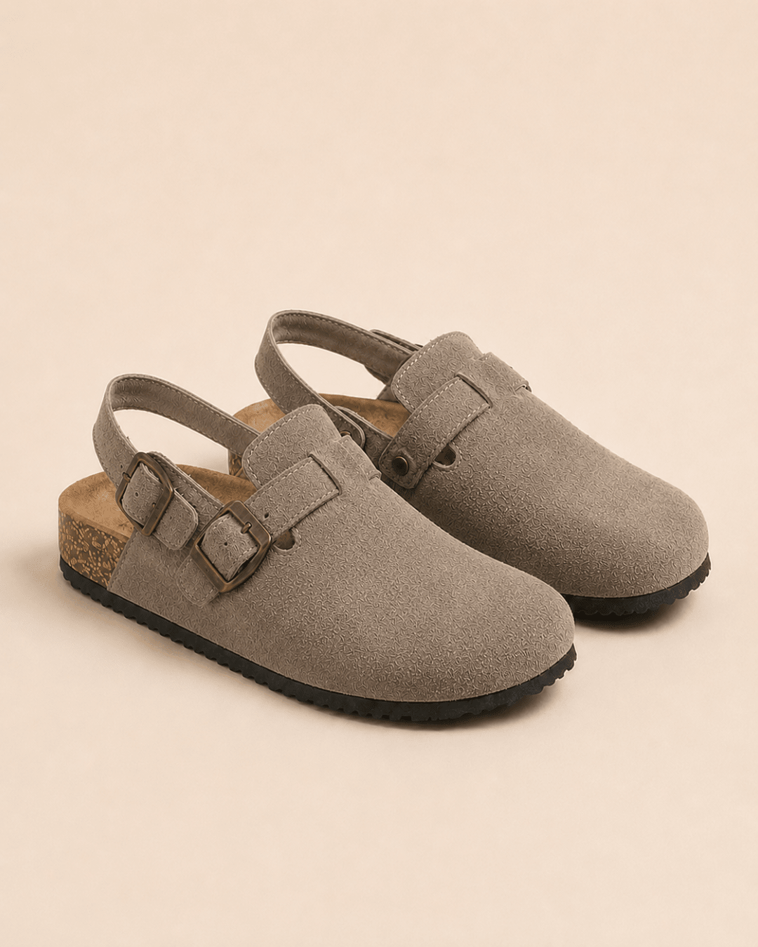 The Marylebone Strap Clog in Oat